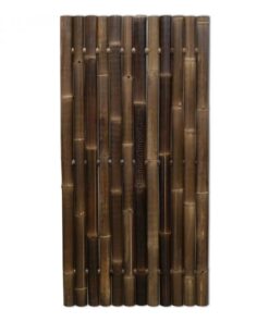 Giant Black Bamboo Fence Panel 90 x 180 cm