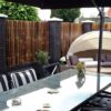 Giant Black Bamboo Fence Panel 180 x 120 cm