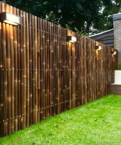Giant Black Bamboo Fence Panel 90 x 180 cm