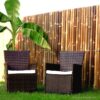 Giant Black Bamboo Fence Panel 90 x 180 cm