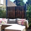 Giant Black Bamboo Fence Panel 180 x 200 cm