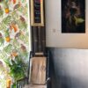 Half-round Black Bamboo Pole Java Ø 7-10 x 200 cm