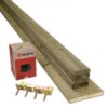 Wooden Installation Kit for Bamboo Fence 180 cm