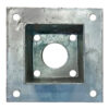 Post Base Plate, Hot-Dip Galvanized, 71 x 71 mm