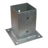 Post Base Plate, Hot-Dip Galvanized, 91 x 91 mm