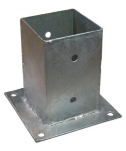 Post Base Plate, Hot-Dip Galvanized, 91 x 91 mm