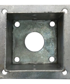 Post Base Plate, Hot-Dip Galvanized, 91 x 91 mm