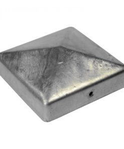 Pyramid Post Cap, Galvanized, 91 x 91 mm