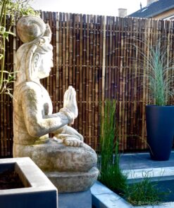 Trendline Black Bamboo Fence Panel 180 x 200 cm