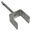 U-Post Support with Ground Spike, Galvanized, 91 mm