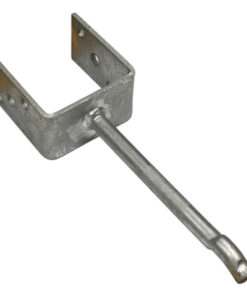 U-Post Support with Ground Spike, Galvanized, 91 mm