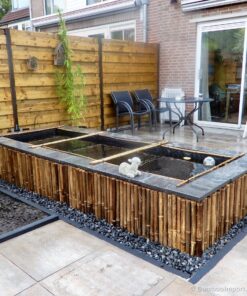 Black Bamboo Border Roll 200 x 45 cm
