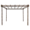 Black Bamboo Pergola Kit 3 x 3 m