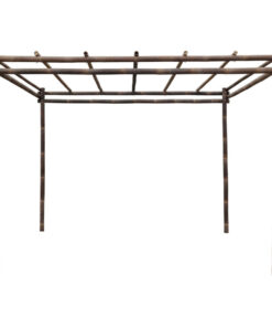 Black Bamboo Pergola Kit 3 x 3 m