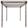 Black Bamboo Pergola Kit 3 x 3 m