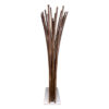 Black Bamboo Room Divider with White Base Plate 100 x 200 cm