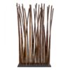 Black Bamboo Room Divider with Black Base Plate 100 x 200 cm