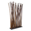 Black Bamboo Room Divider with Black Base Plate 100 x 200 cm