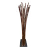 Black Bamboo Room Divider with Black Base Plate 100 x 200 cm