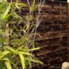 Black Woven Bamboo Fence, Vertical, 90 x 180 cm