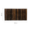 Black Bamboo Screening Roll Deluxe 180 x 100 cm