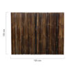 Black Bamboo Fence Roll Deluxe 180 x 150 cm