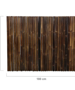 Black Bamboo Fence Roll Deluxe 180 x 150 cm