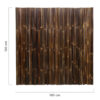 Black Bamboo Fence Roll Deluxe 180 x 180 cm
