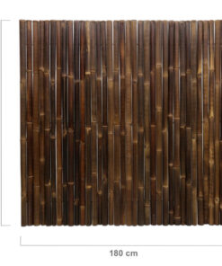 Black Bamboo Fence Roll Deluxe 180 x 180 cm