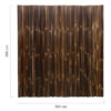 Black Bamboo Screening Roll Deluxe 180 x 200 cm