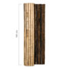 Half-Round Black Bamboo Fence Roll 180 x 180 cm
