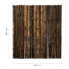 Half-Round Black Bamboo Fence Roll 180 x 200 cm