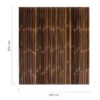 Black Bamboo Fence Roll Half-Round Deluxe 180 x 200 cm