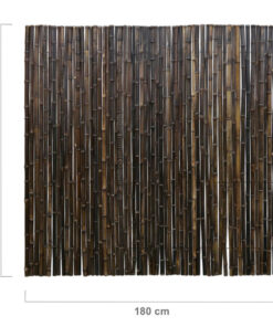 Black Bamboo Fencing Roll 180 x 180 cm