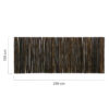 Black Bamboo Fencing Roll 250 x 100 cm