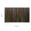 Black Bamboo Fencing Roll 250 x 150 cm