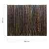Black Bamboo Fencing Roll 250 x 200 cm