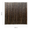 Black Bamboo Fencing Roll 180 x 250 cm
