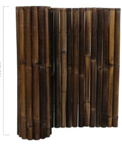Black Bamboo Screening Roll Deluxe 180 x 100 cm