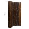 Black Bamboo Fence Roll Deluxe 180 x 150 cm