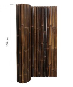 Black Bamboo Fence Roll Deluxe 180 x 150 cm