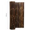 Black Bamboo Fence Roll Deluxe 180 x 180 cm