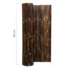 Black Bamboo Screening Roll Deluxe 180 x 200 cm
