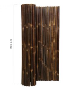 Black Bamboo Screening Roll Deluxe 180 x 200 cm