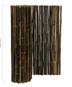 Black Bamboo Fencing Roll 250 x 100 cm