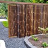 Giant Black Bamboo Fence Panel 180 x 200 cm