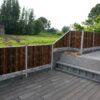 Giant Black Bamboo Fence Panel 180 x 180 cm