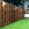 Giant Black Bamboo Fence Panel 180 x 120 cm