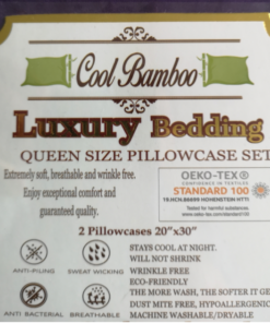 OFFER! 50% OFF. Cool bamboo pillowcase set